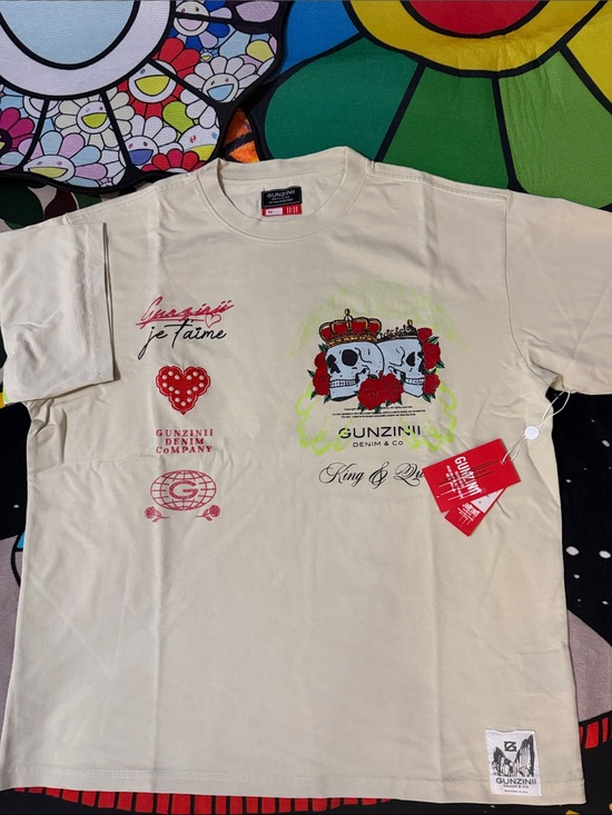 Gunzinii Other - Gunzinii Denim & Co. "King & Queen" Heavyweight Graphic Tee
